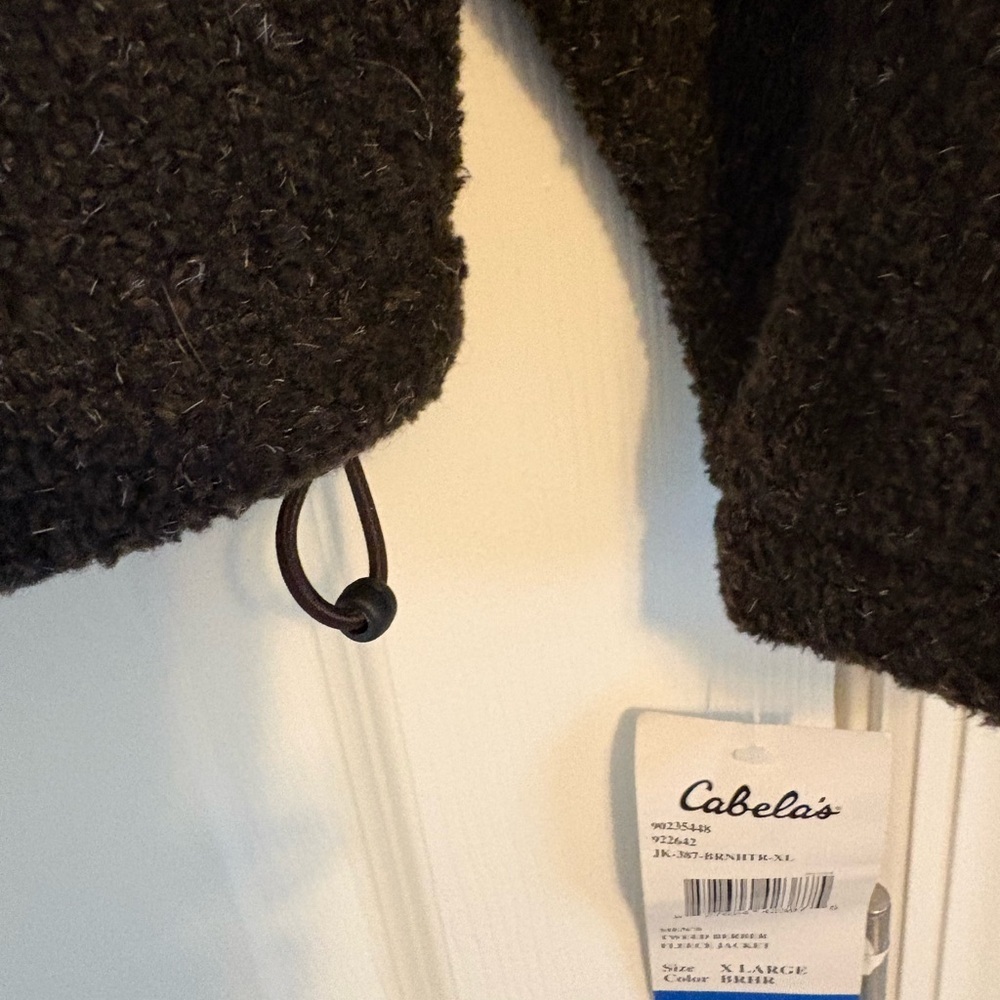 🔥 NWT Cabela’s Berber Fleece Jacket | Men’s XL | Rugged Outdoor Classic - Picture 7 of 15